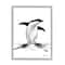 Stupell Industries Adorable Penguin On Snow Mound Arctic Tuxedo Bird in Gray Frame Wall Art
